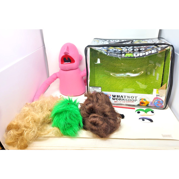 Muppets Whatnot Workshop FAO SCHWARZ Large Hand Puppet Pink Partial in Box READ